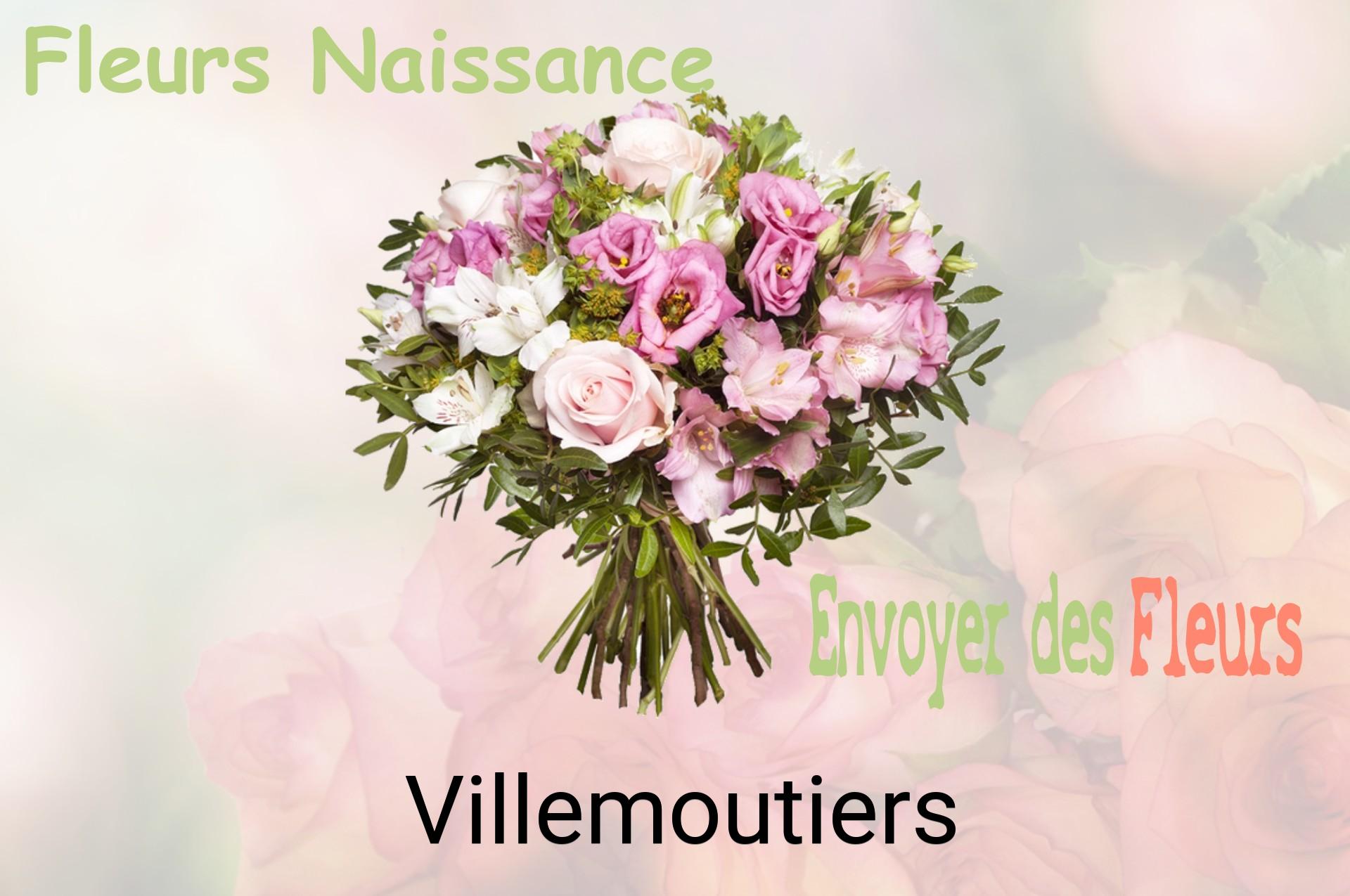 Bouquet de fleurs de naissance livré à Villemoutiers